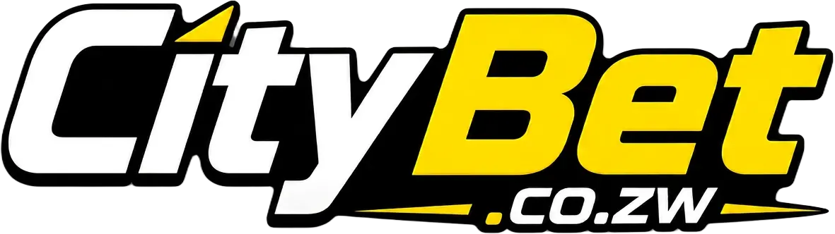 CityBet.co.zw logo in italic white and yellow lettering